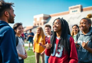 High school recruits visiting South Carolina football campus
